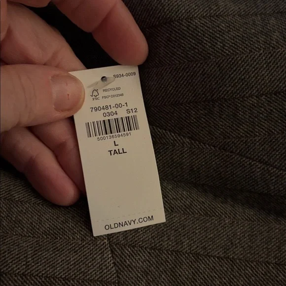 Old Navy Fall Pinstriped Oversized Double-Breasted Blazer Jacket Office Career L